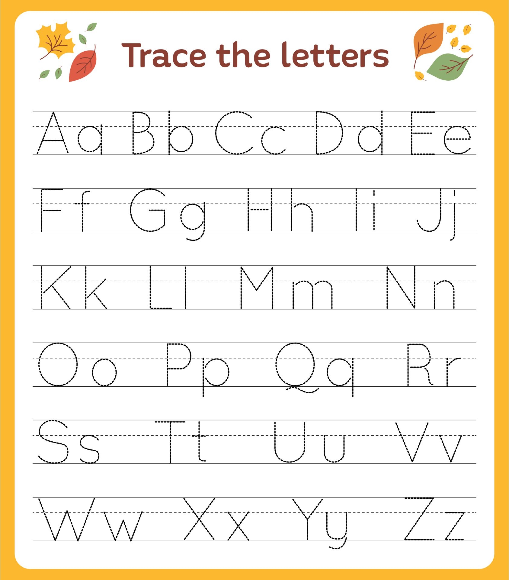 Free Printable Preschool Alphabet Worksheets
