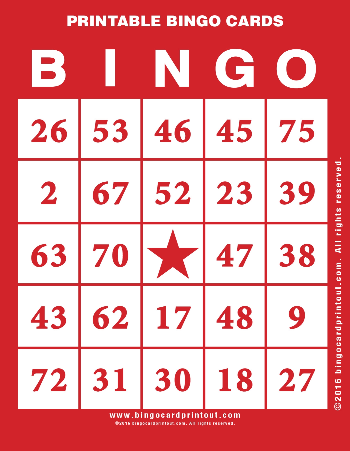 Printable Bingo Sheets Pdf
