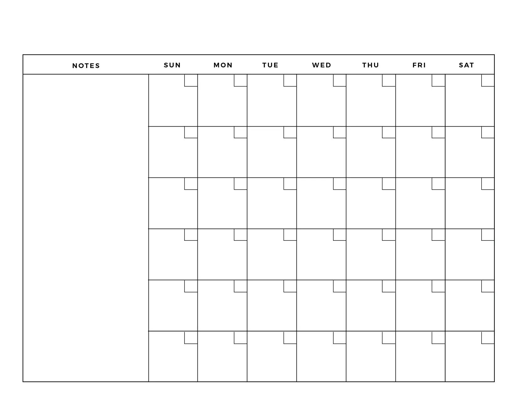 Printable Blank Calendar Templates World Of Printables