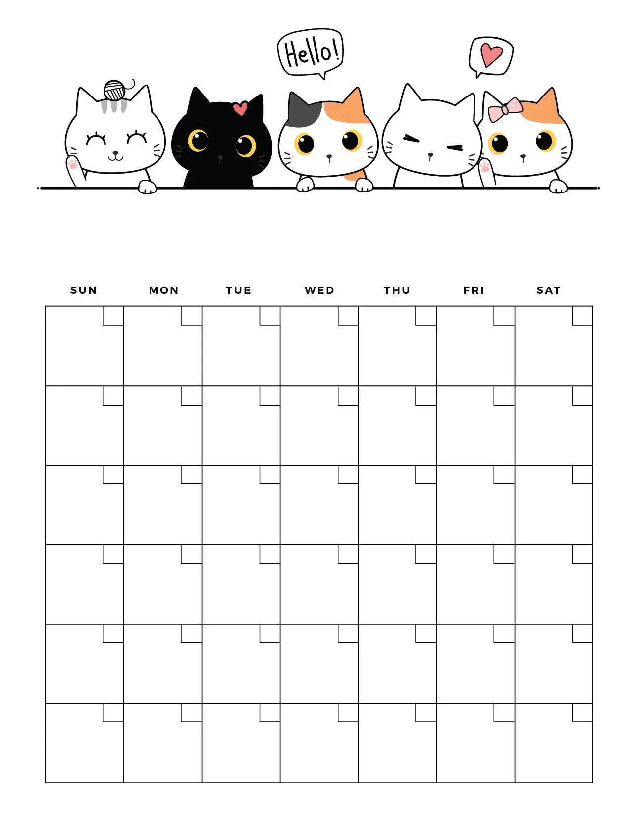 Printable Blank Calendar Templates World Of Printables