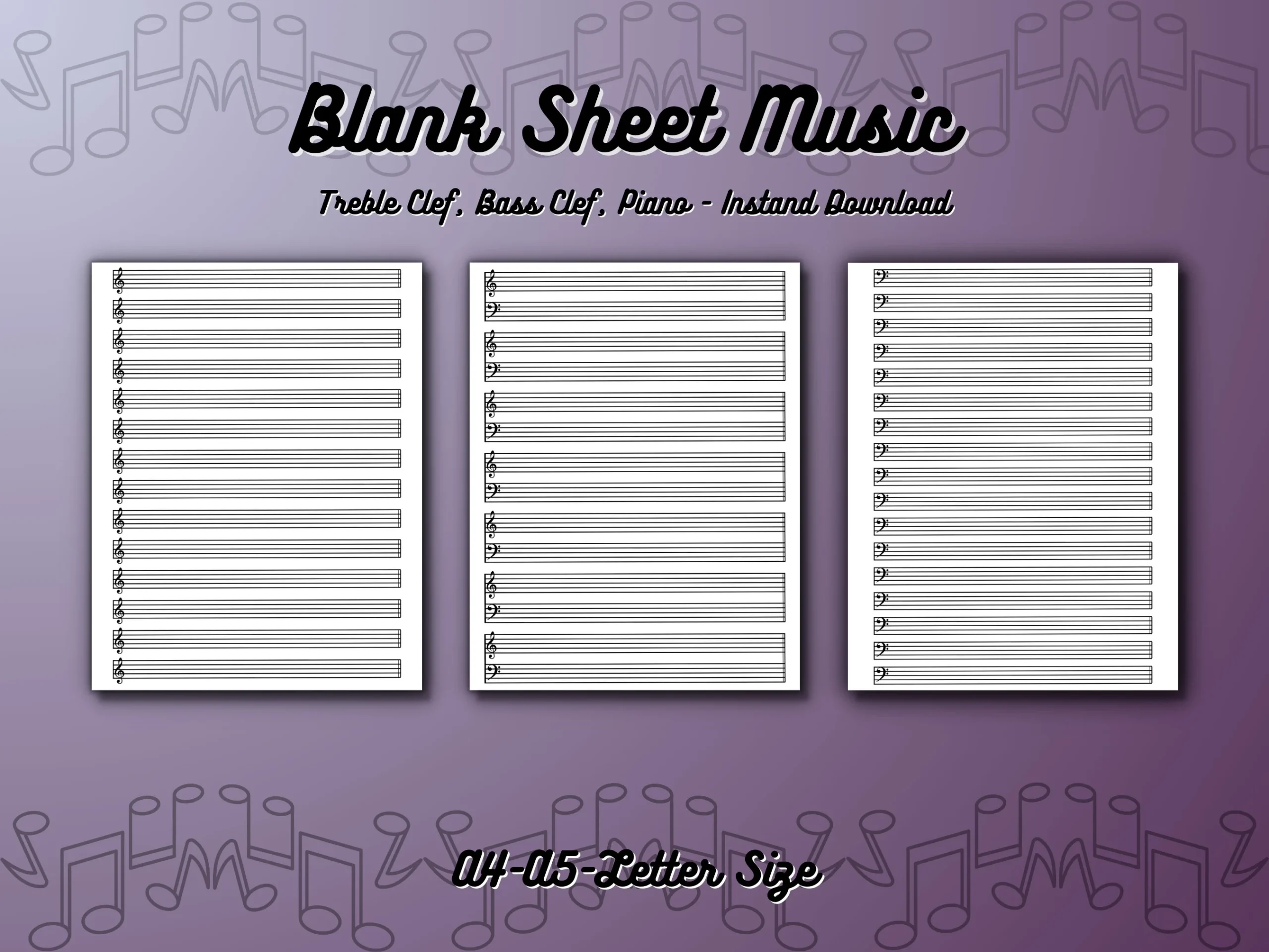 Free Blank Piano Sheet Music Printable
