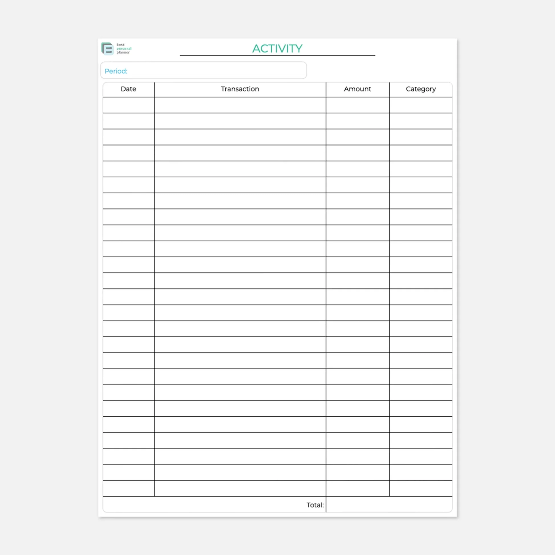 Printable Budget Planner Monthly Budget Worksheet Expense Tracker Boss Personal Planner