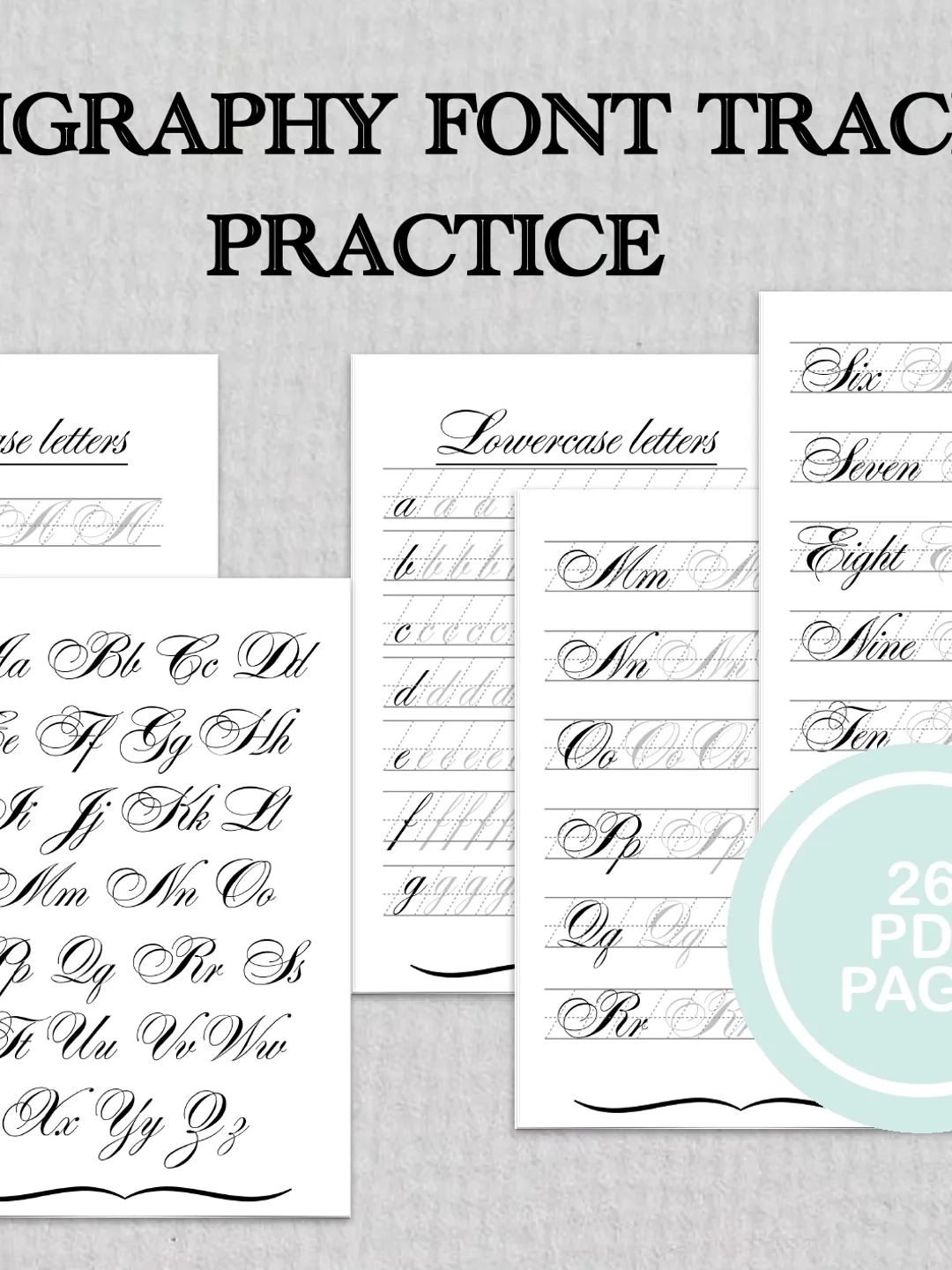 Printable Calligraphy Worksheets Modern Font Impove Handwriting Traceable Printable Calligraphy Worksheets Modern Font Impove Handwriting Traceable