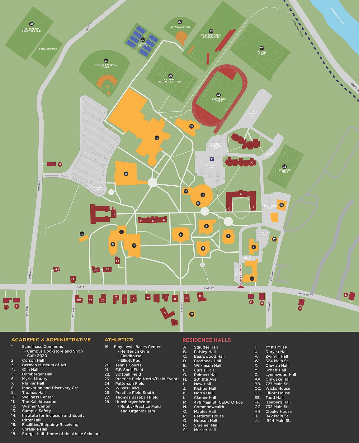 Printable Campus Map