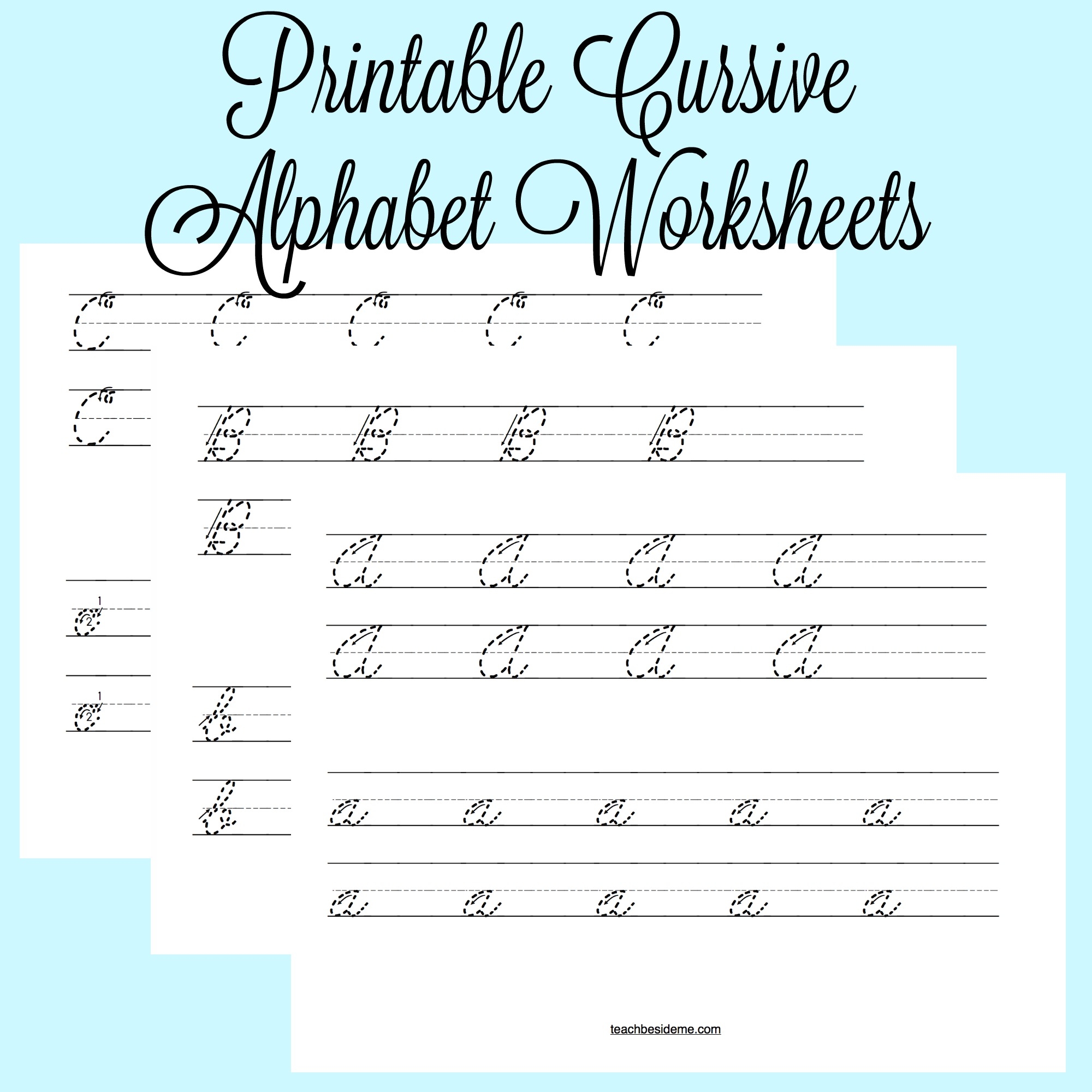Printable Cursive Worksheet