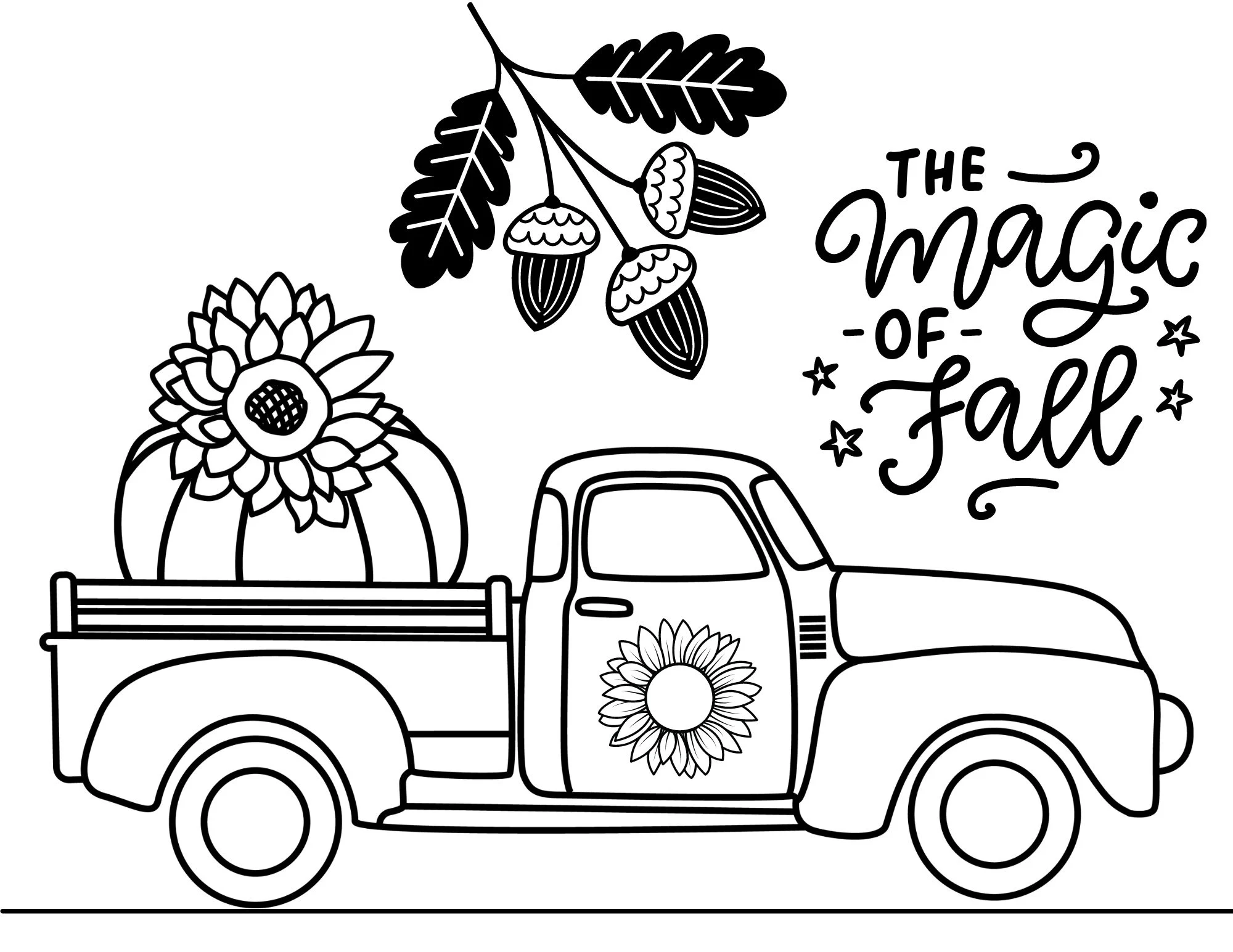 Printable Fall Coloring Sheet Printable Fall Coloring Sheet