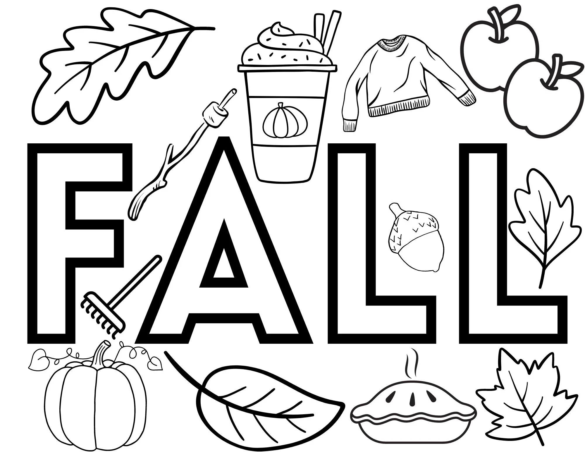 Free Printable Fall Coloring Sheets