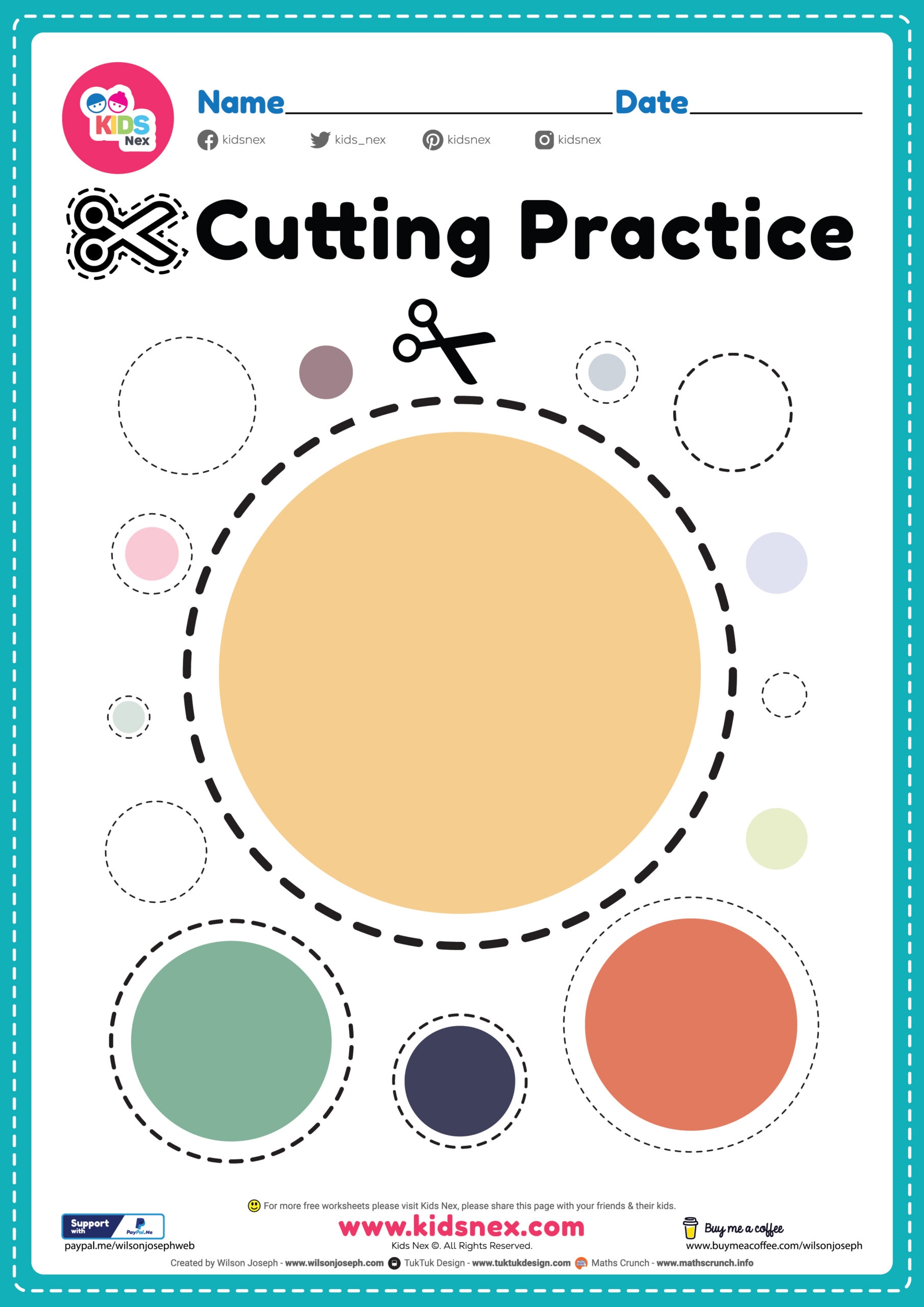 Printable Cutting Practice For Kids Free Printable PDF Printable Cutting Practice For Kids Free Printable PDF