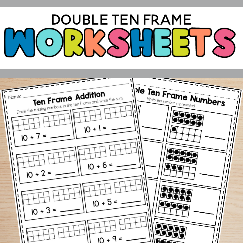 10 Frame Printable Worksheets