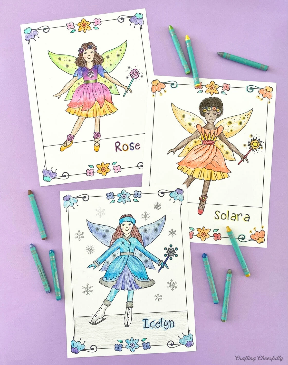 Fairy Coloring Sheets Printable