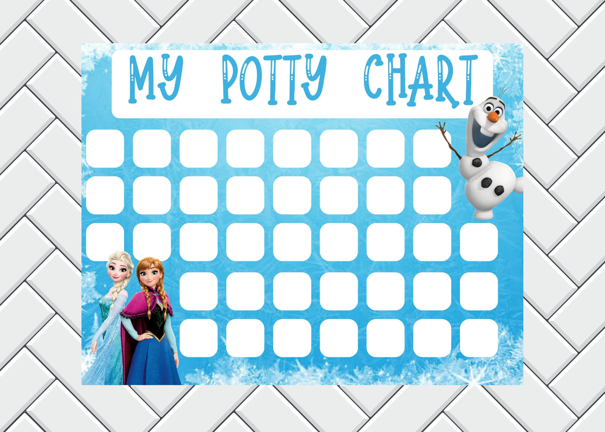Frozen Sticker Chart Printable