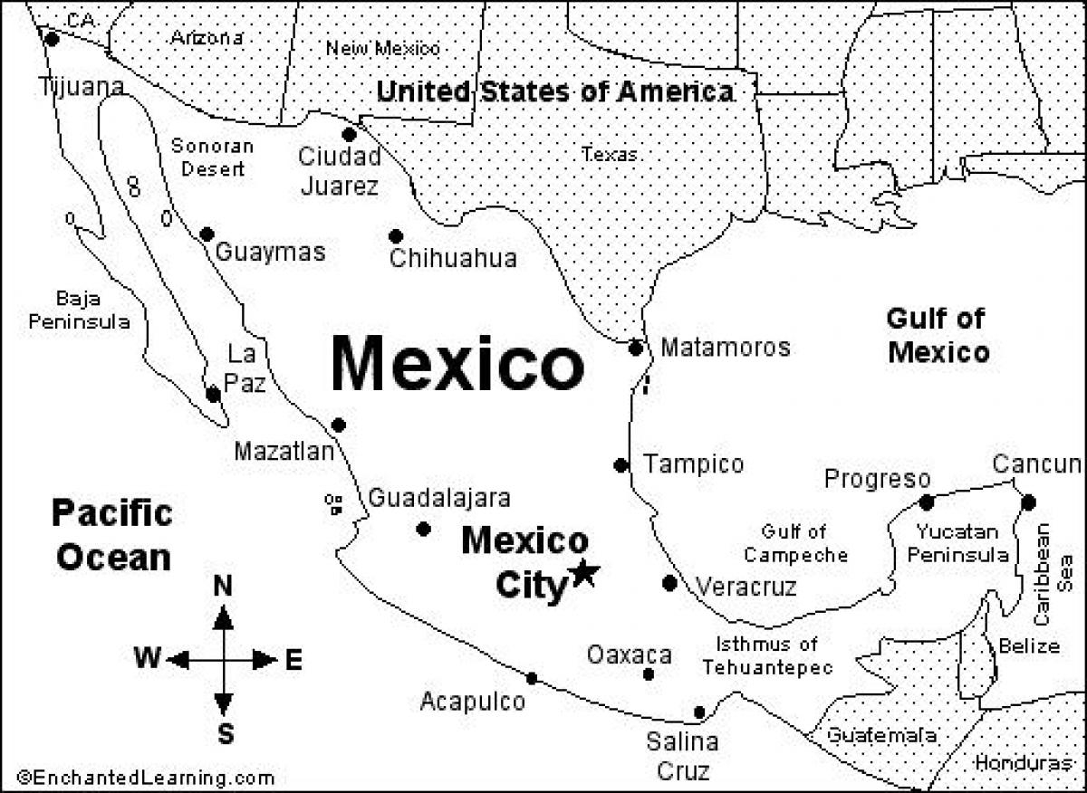 Printable Map Of Mexico Printable Mexico Map Central America 