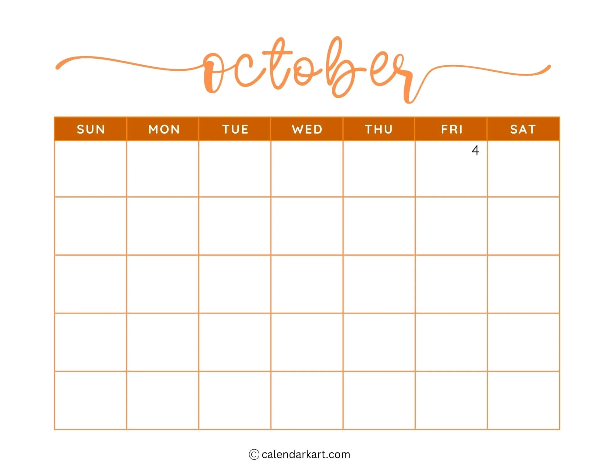 Calendar Sheet Printable