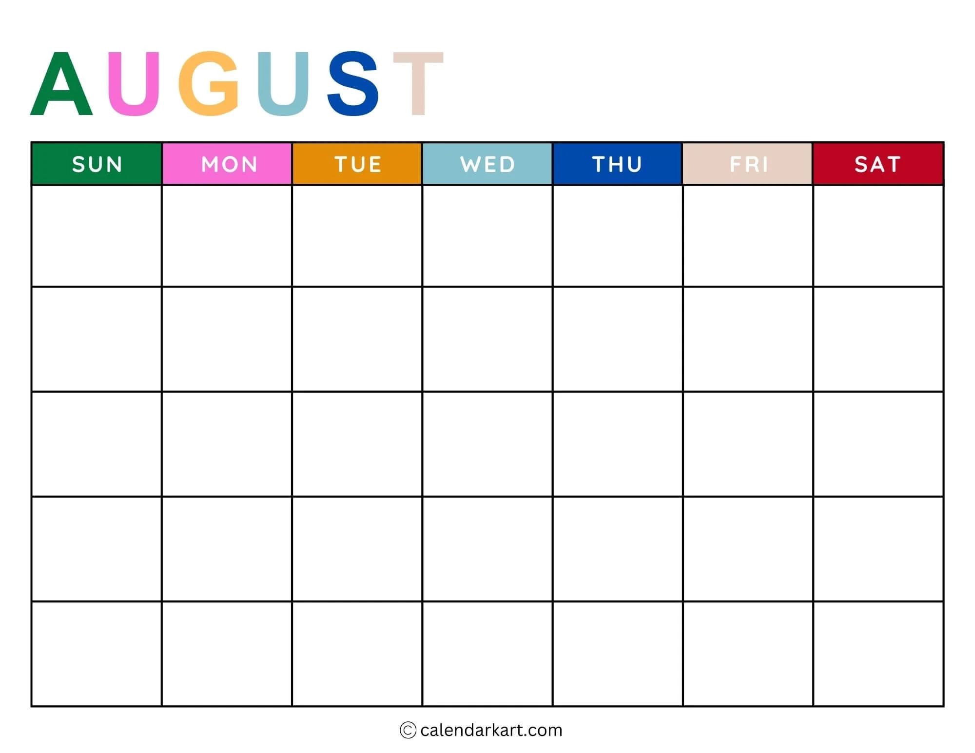 Printable Monthly Weekly And Yearly Blank Calendar Templates