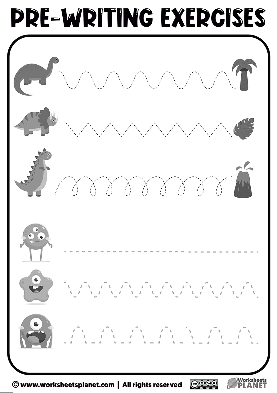 Printable Prewriting Activities For Preschoolers Worksheets Library