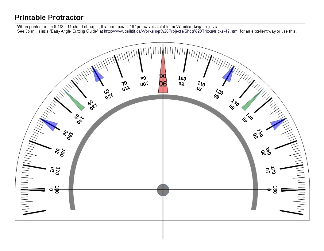 Printable Protractor Linear Concepts Printable Protractor Linear Concepts