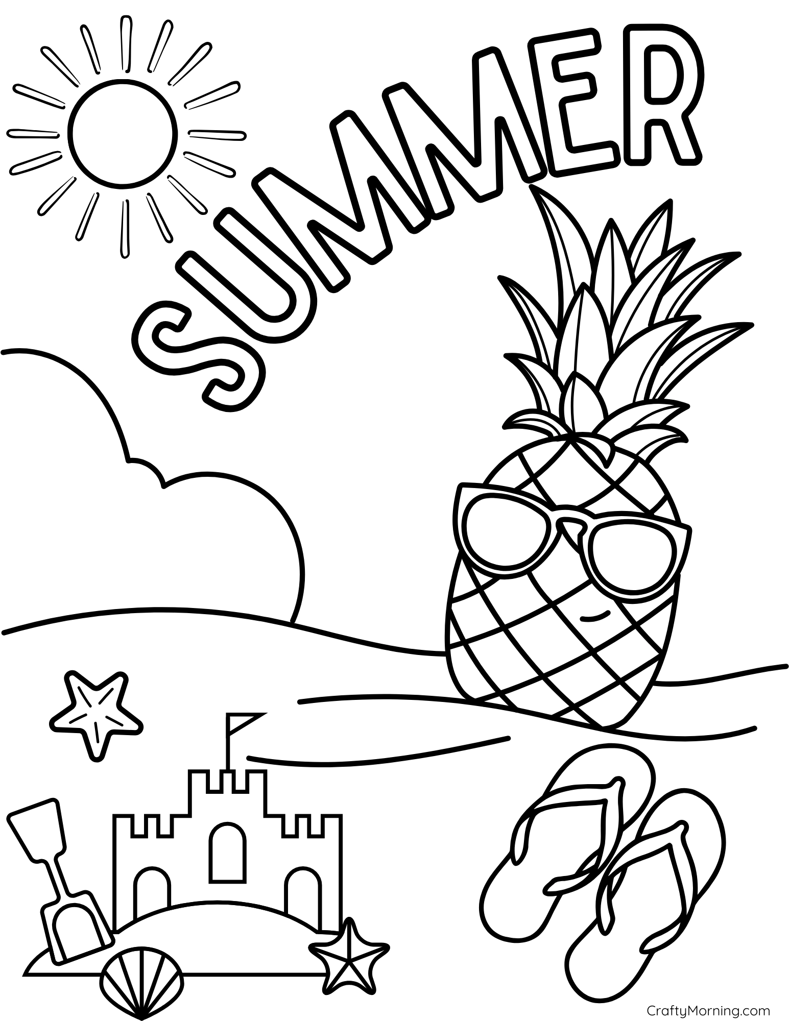 Coloring Sheets Printable Summer