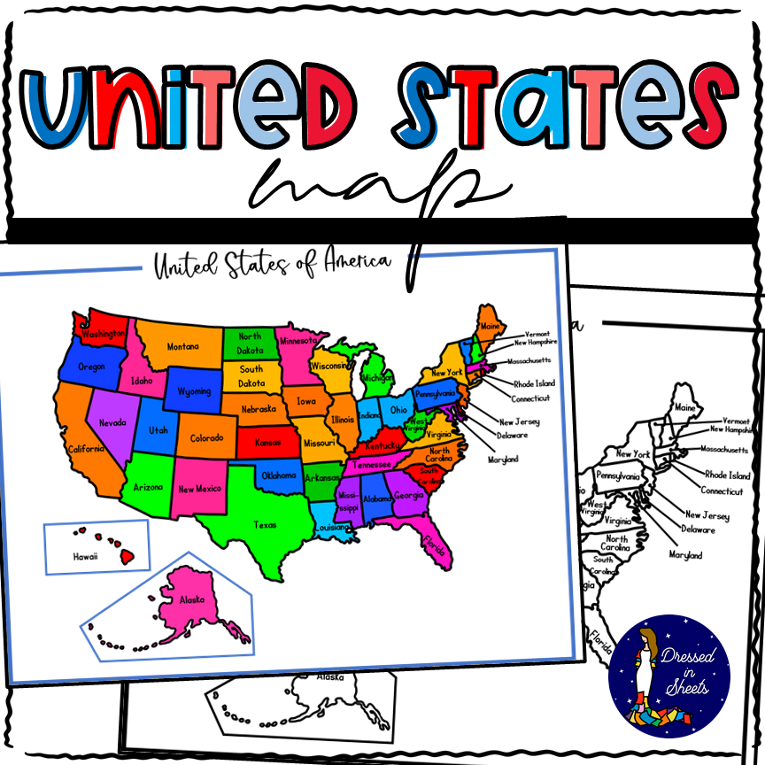 Printable United States Map With Activity Printable United States Map With Activity
