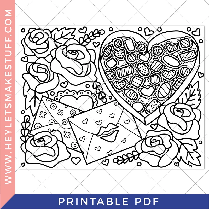 Printable Valentine s Day Coloring Page Hey Let s Make Stuff Printable Valentine s Day Coloring Page Hey Let s Make Stuff