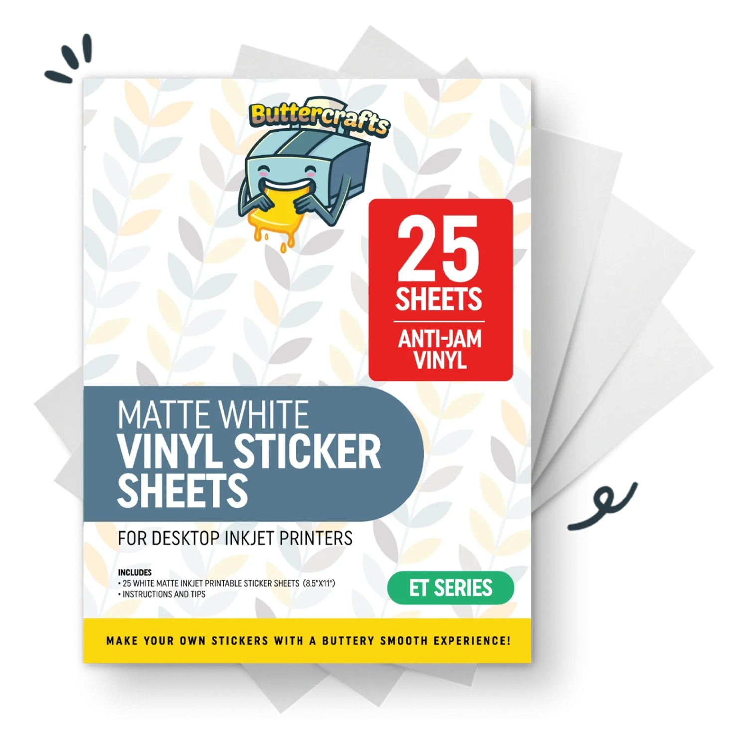 Printable Vinyl For Inkjet Printer Matte White Buttercrafts Printable Vinyl For Inkjet Printer Matte White Buttercrafts