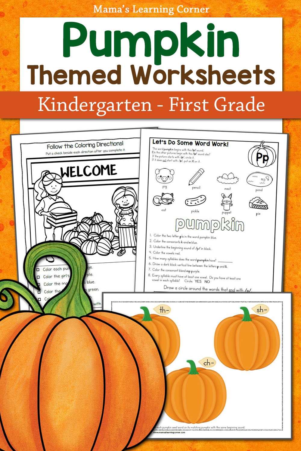 Free Printable Pumpkin Worksheets For Preschool