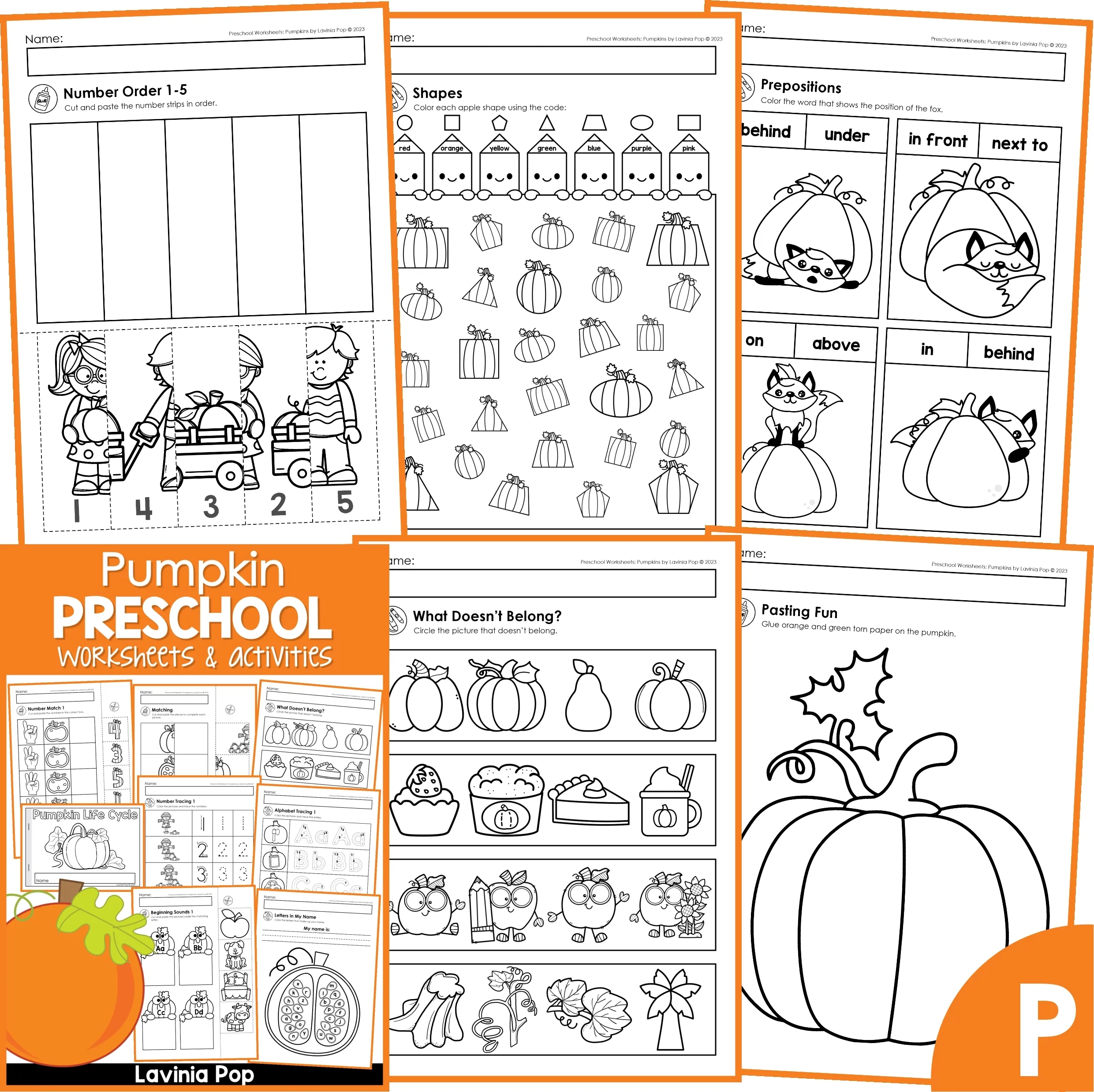 Pumpkins Preschool Worksheets And Activities No Prep Pumpkins Preschool Worksheets And Activities No Prep