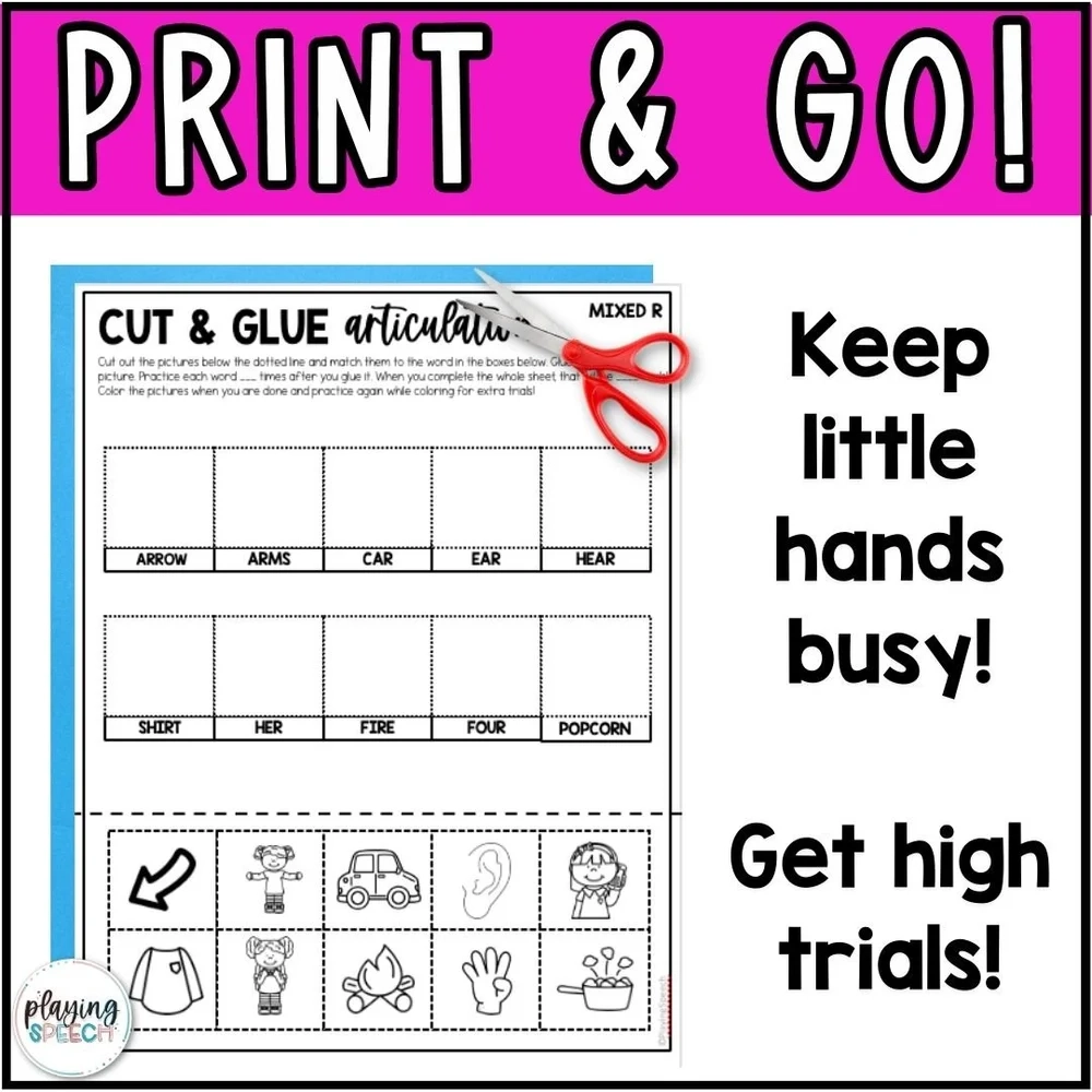 Printable R Articulation Worksheets