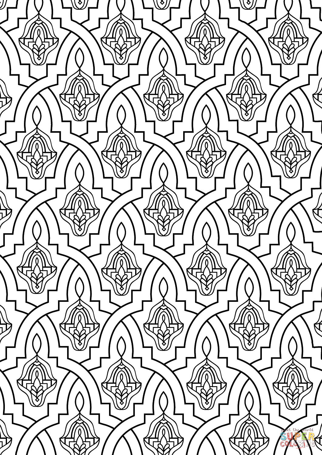 Printable Islamic Art Colouring Sheets Printable Islamic Art Colouring Sheets