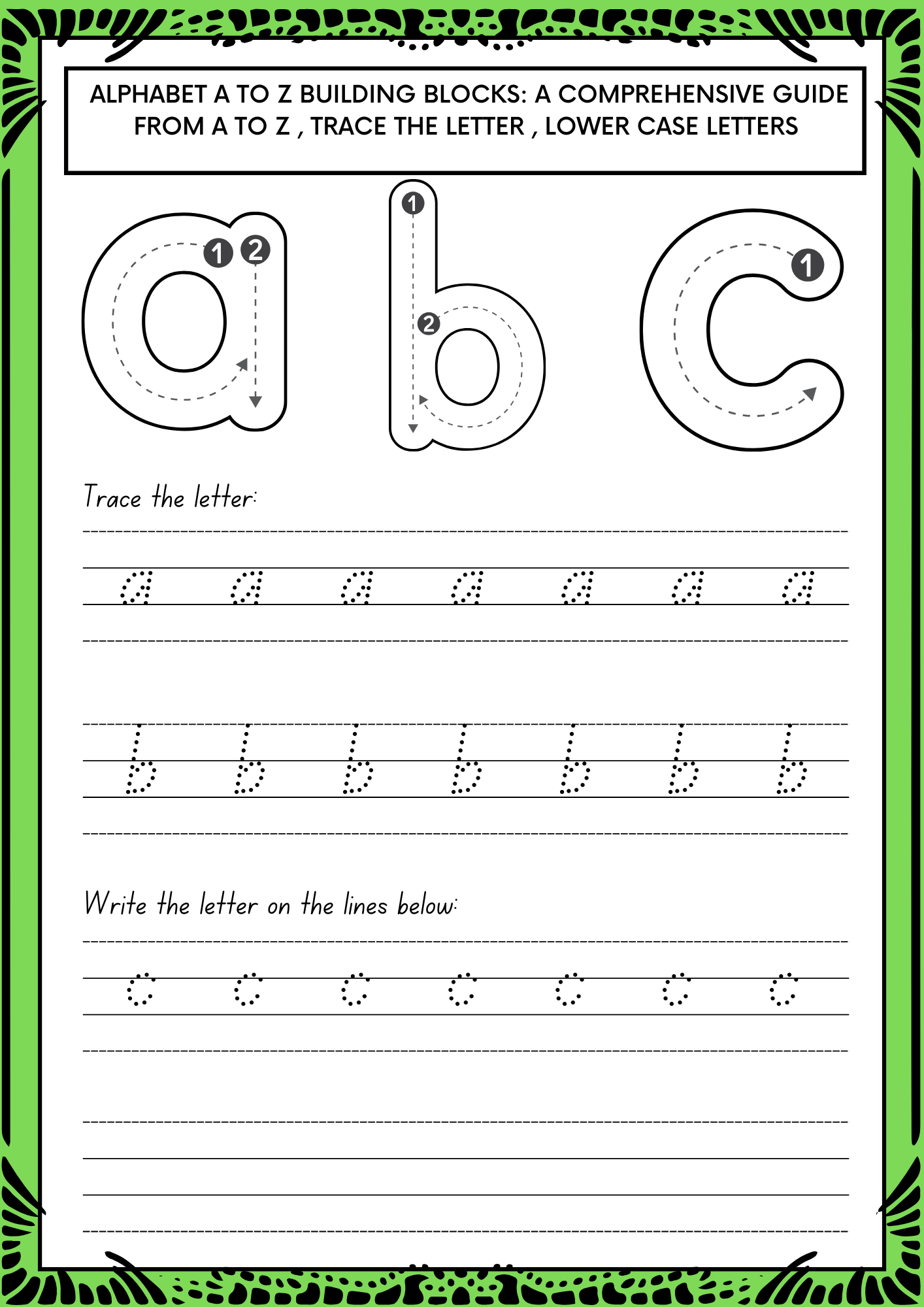 RV Alphabet A To Z Building Blocks A Comprehensive Guide From A To Z Trace T Made By Teachers