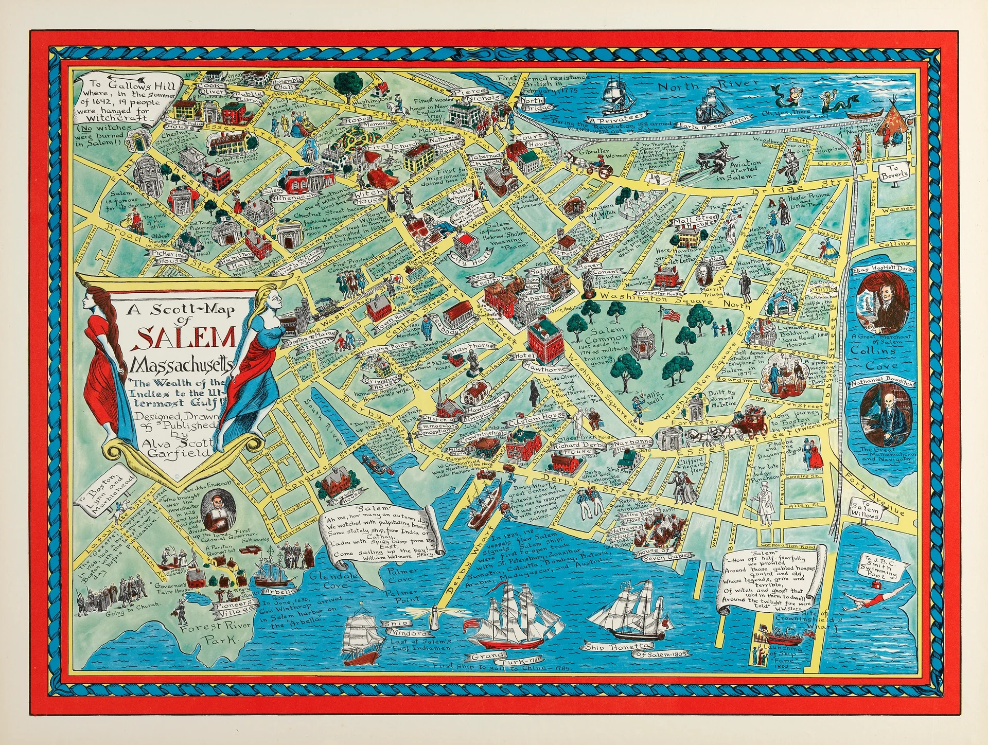 Printable Walking Map Of Salem Ma