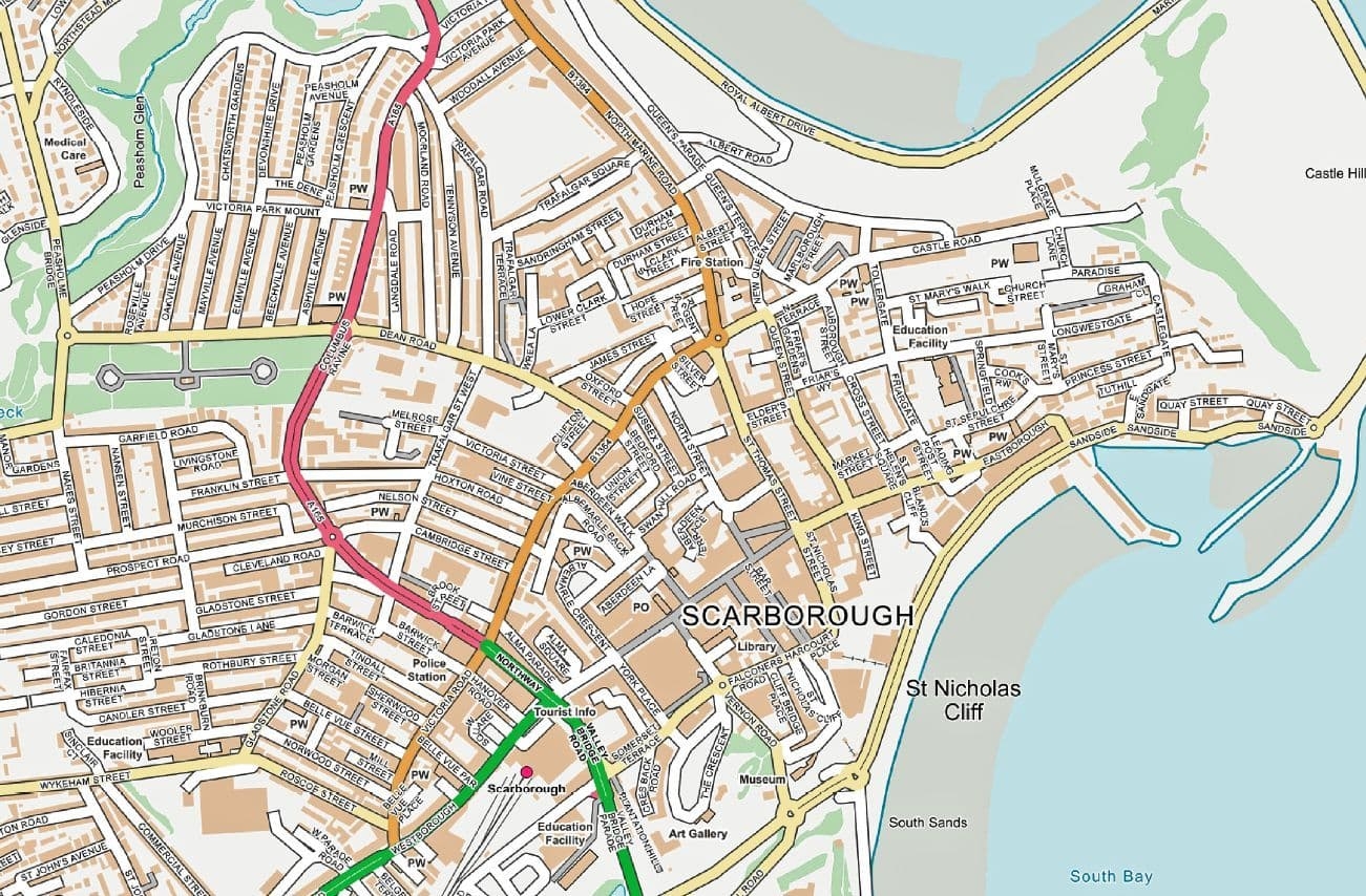 Printable Scarborough Street Map