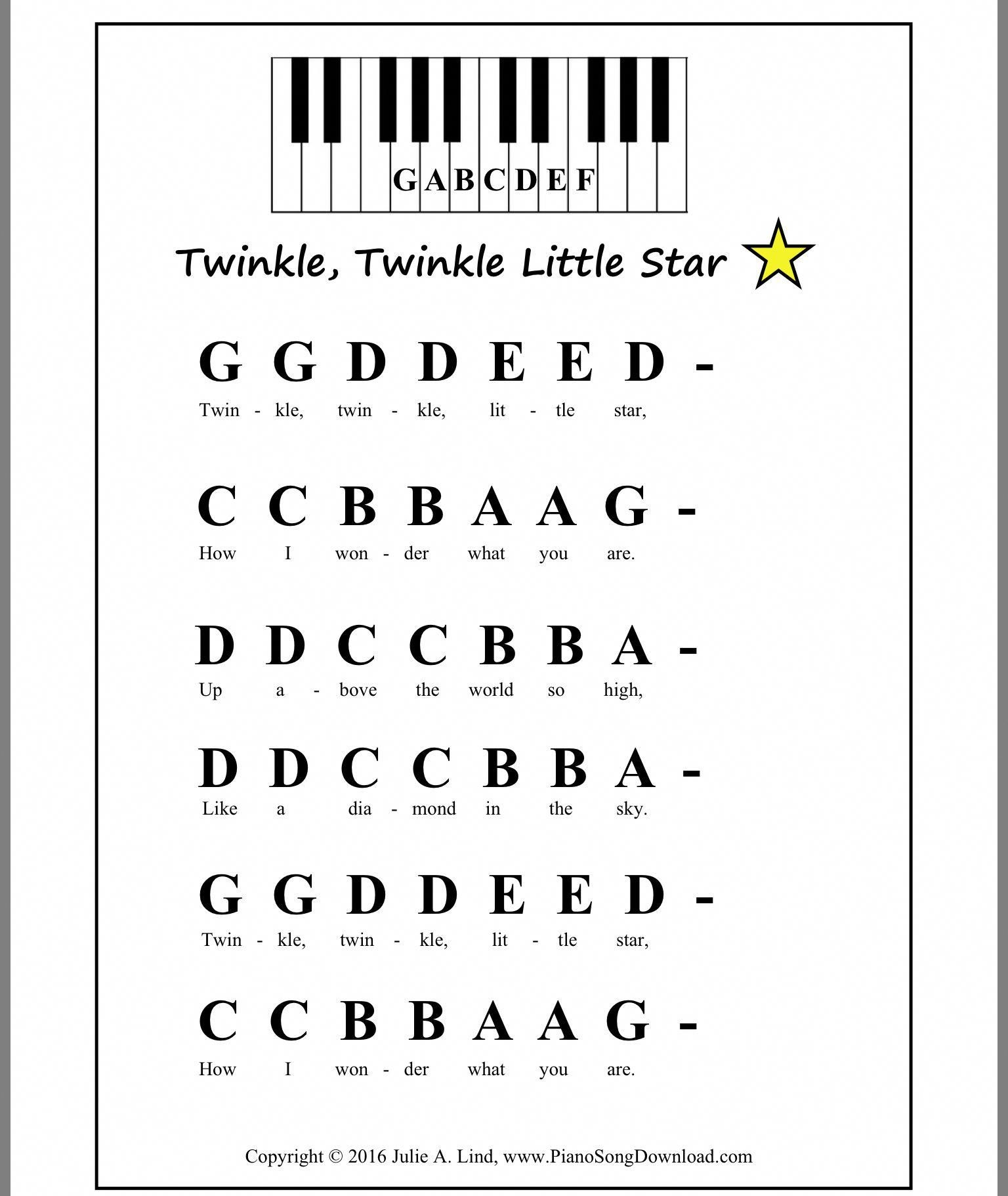 Free Printable Sheet Music For Beginners