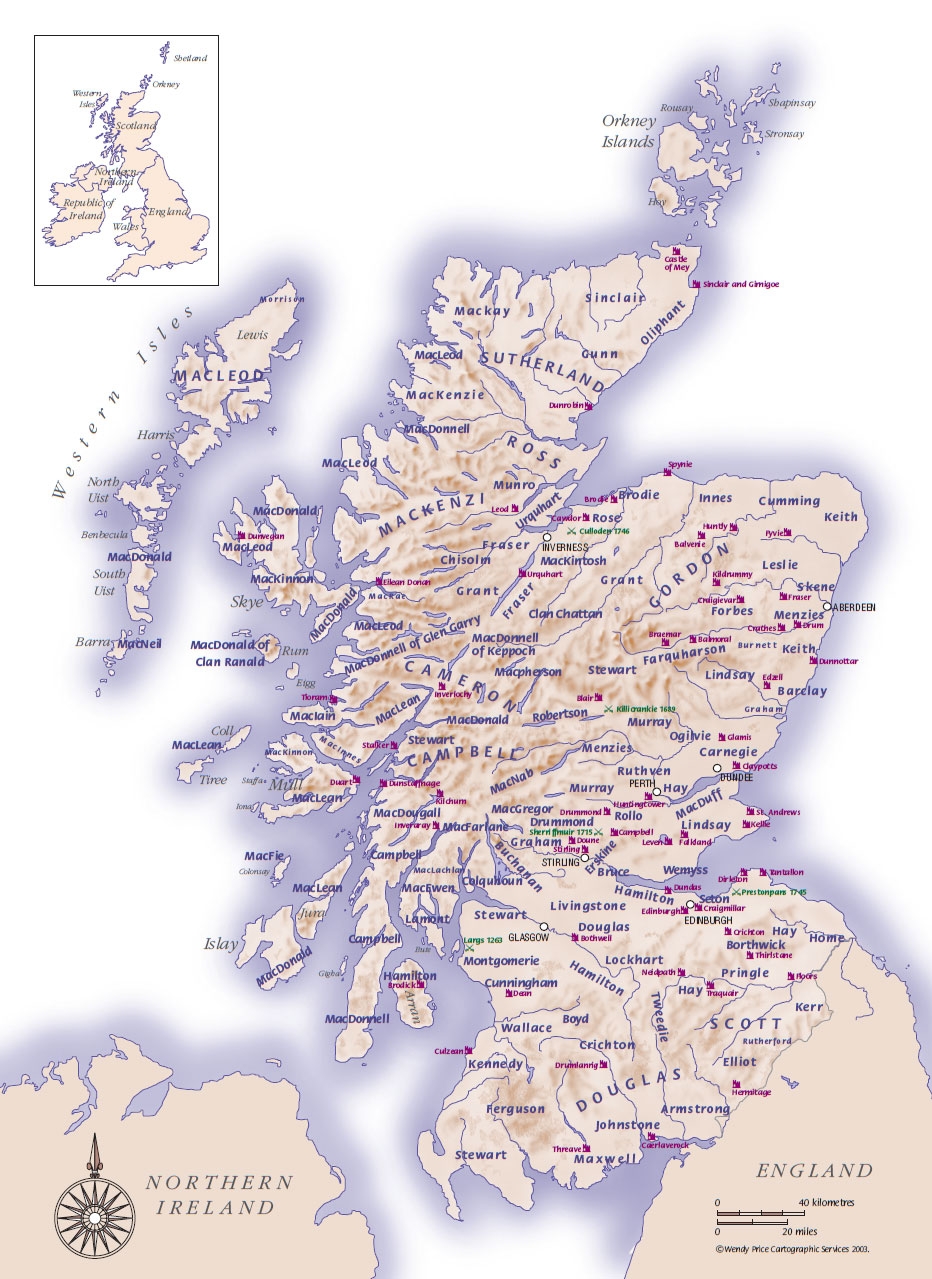 Map Of Scotland Printable Map Of Scotland Printable