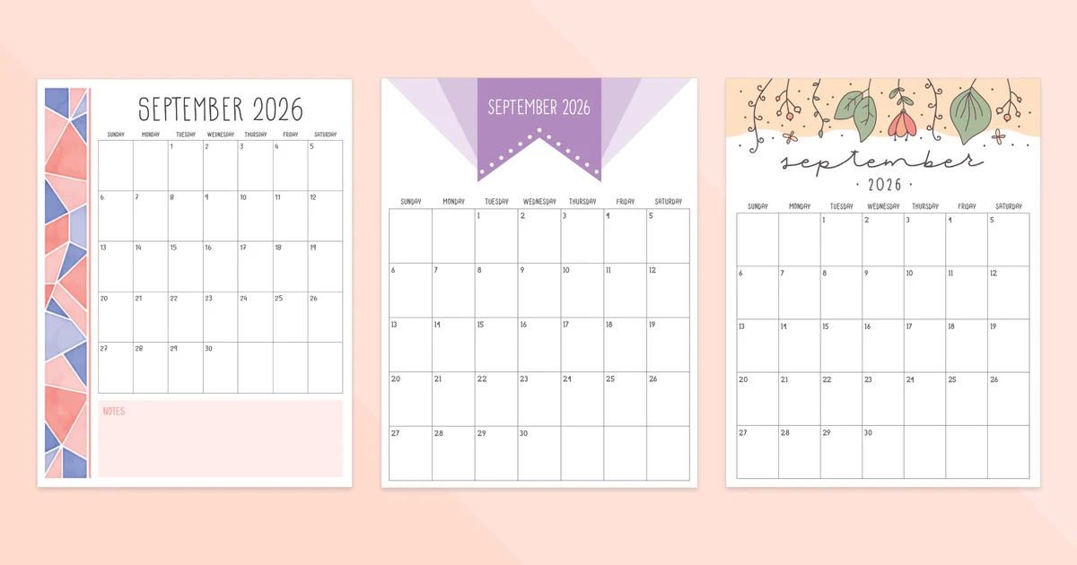September 2026 Calendar Printable Tidy Plans September 2026 Calendar Printable Tidy Plans