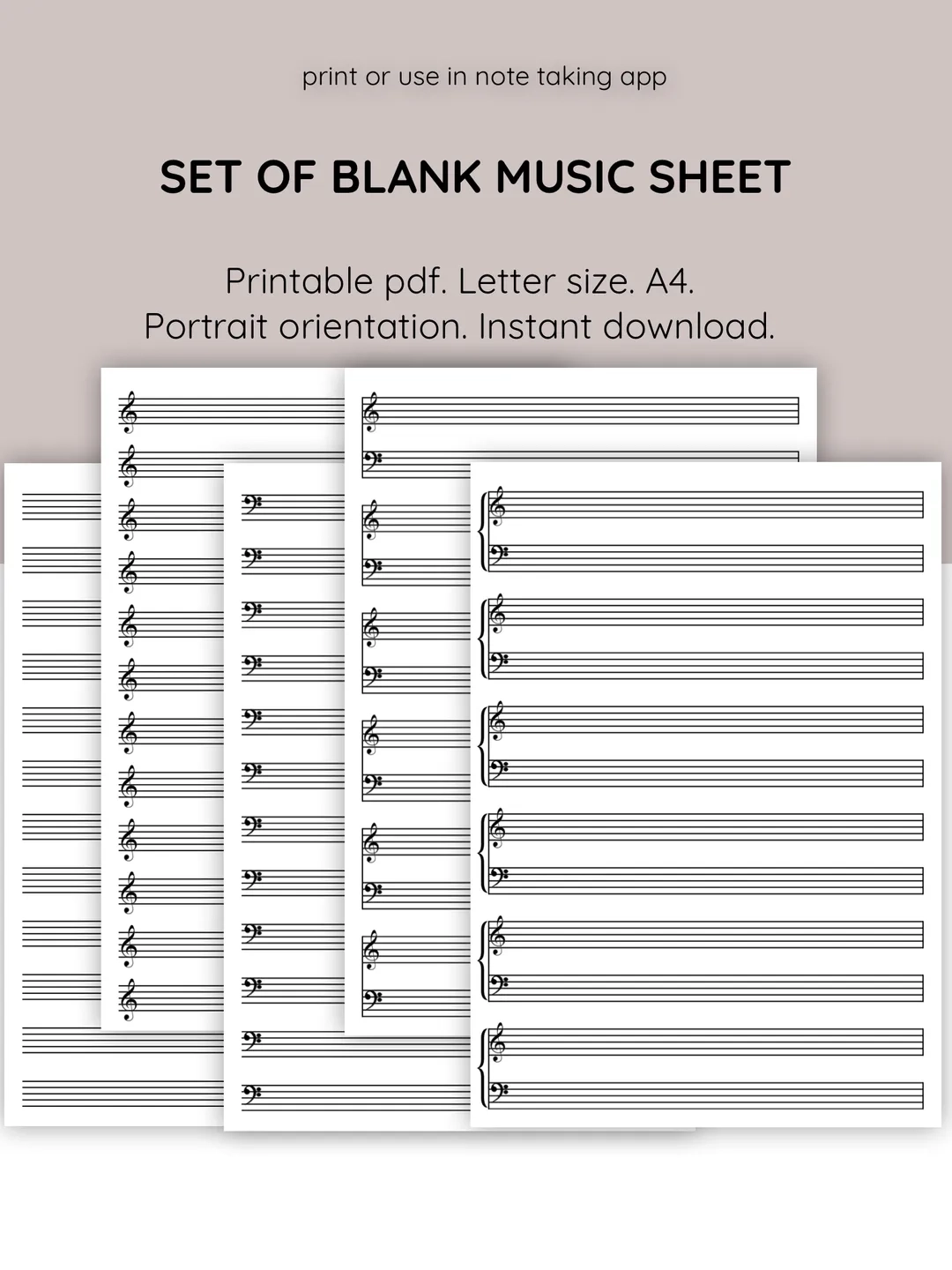 Printable Blank Piano Sheet Music Pdf Printable Blank Piano Sheet Music Pdf