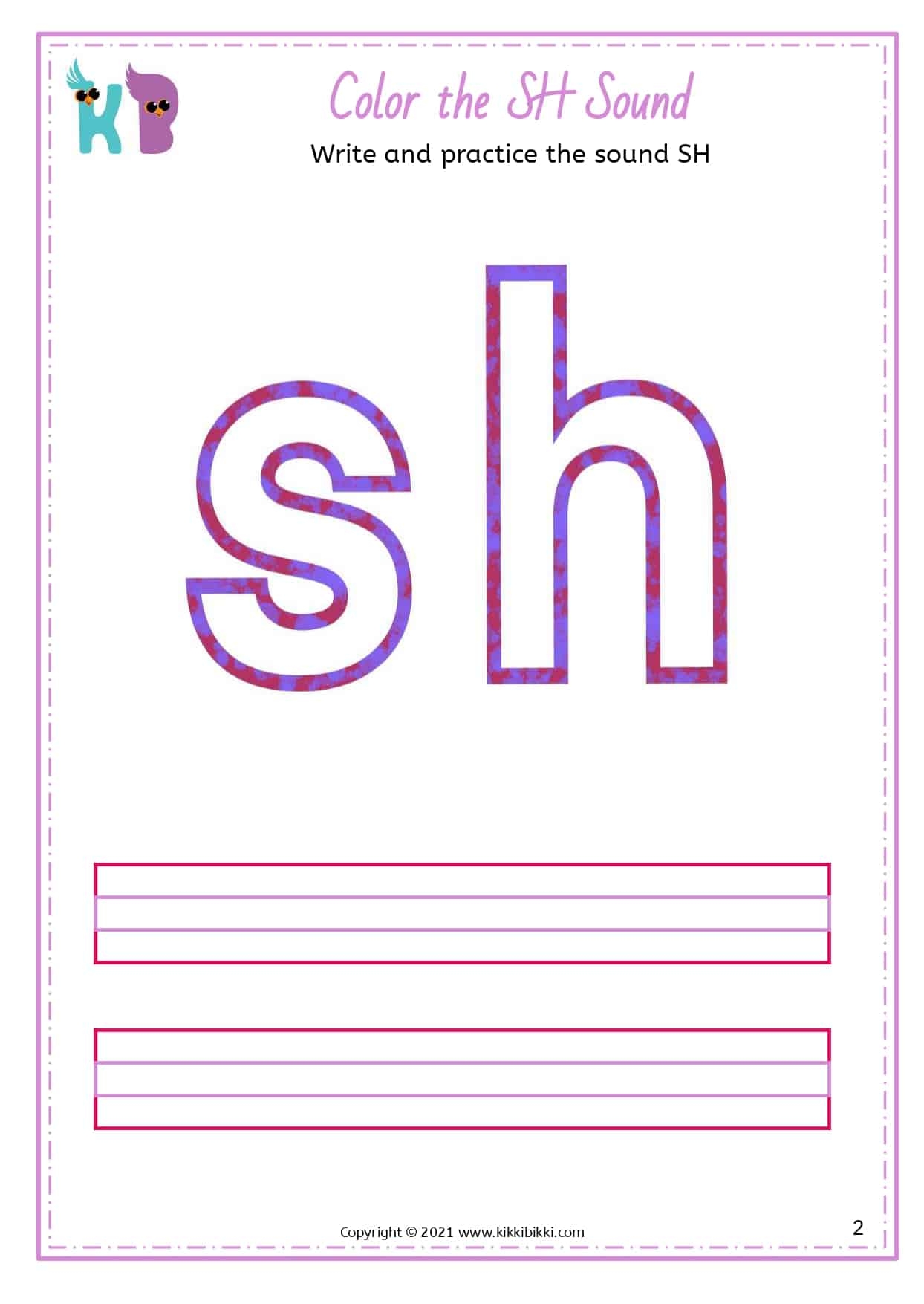 Free Printable Sh Worksheets