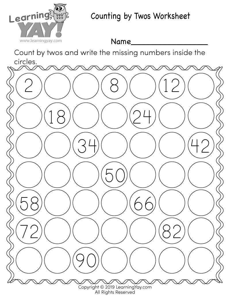 Printable Skip Counting Worksheets
