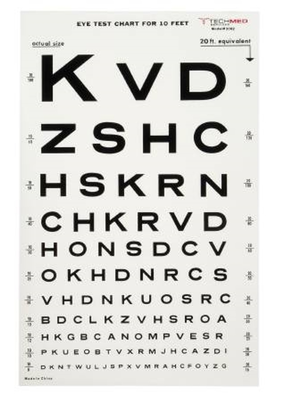 Printable Standard Eye Chart