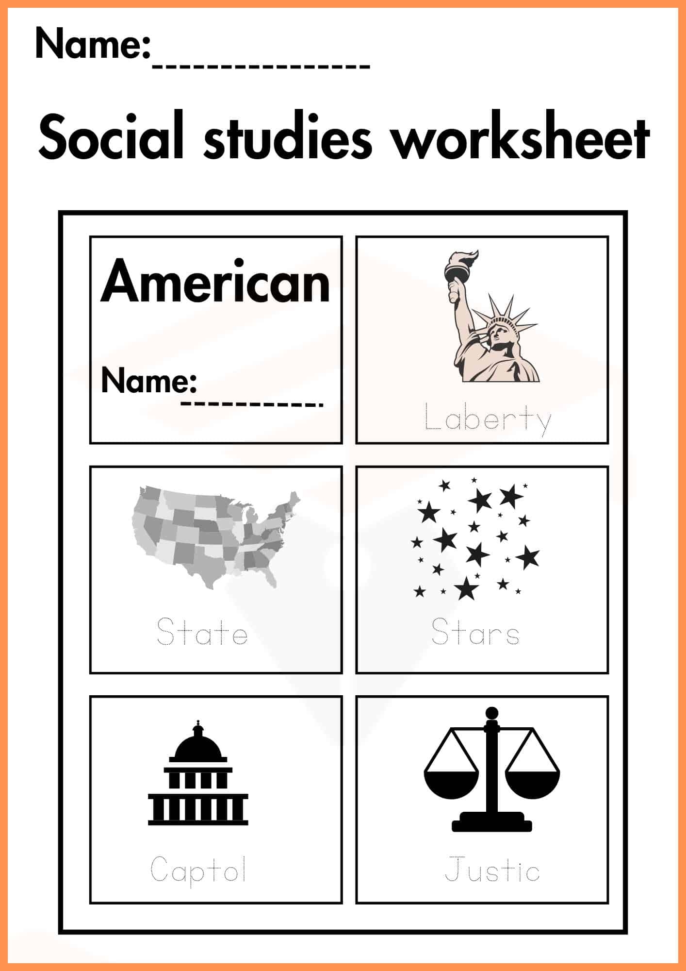 Printable Social Studies Worksheets For Kindergarten