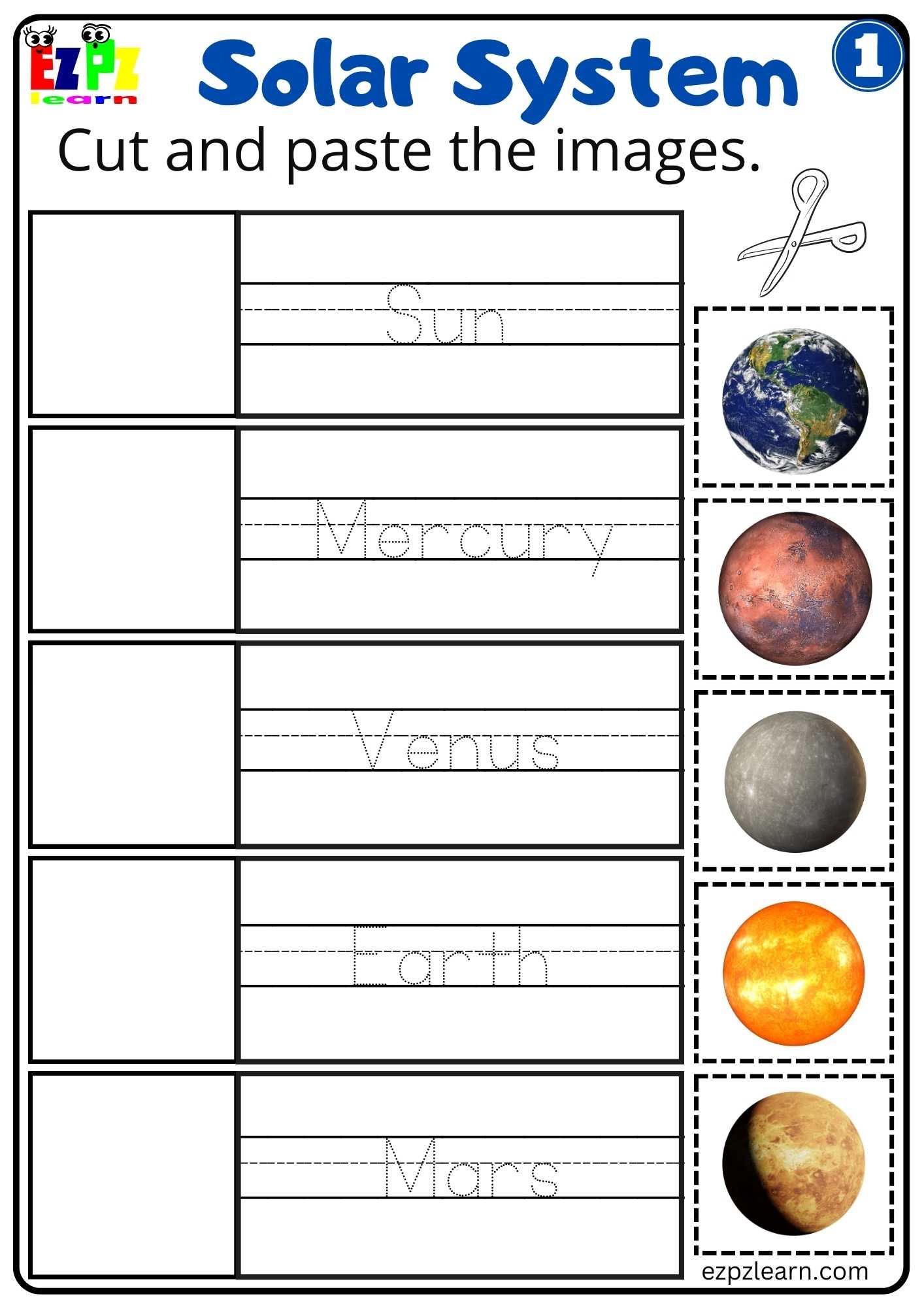 Printable Solar System Worksheets Printable Solar System Worksheets