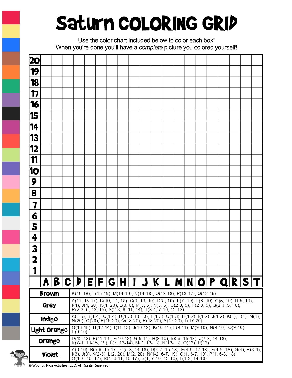 Space Grid Coloring Pages Woo Jr Kids Activities Children s Publishing