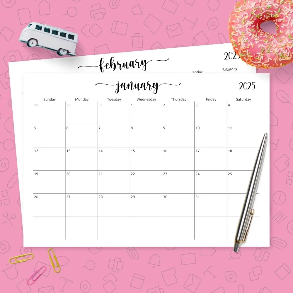 Calendar Grid Printable