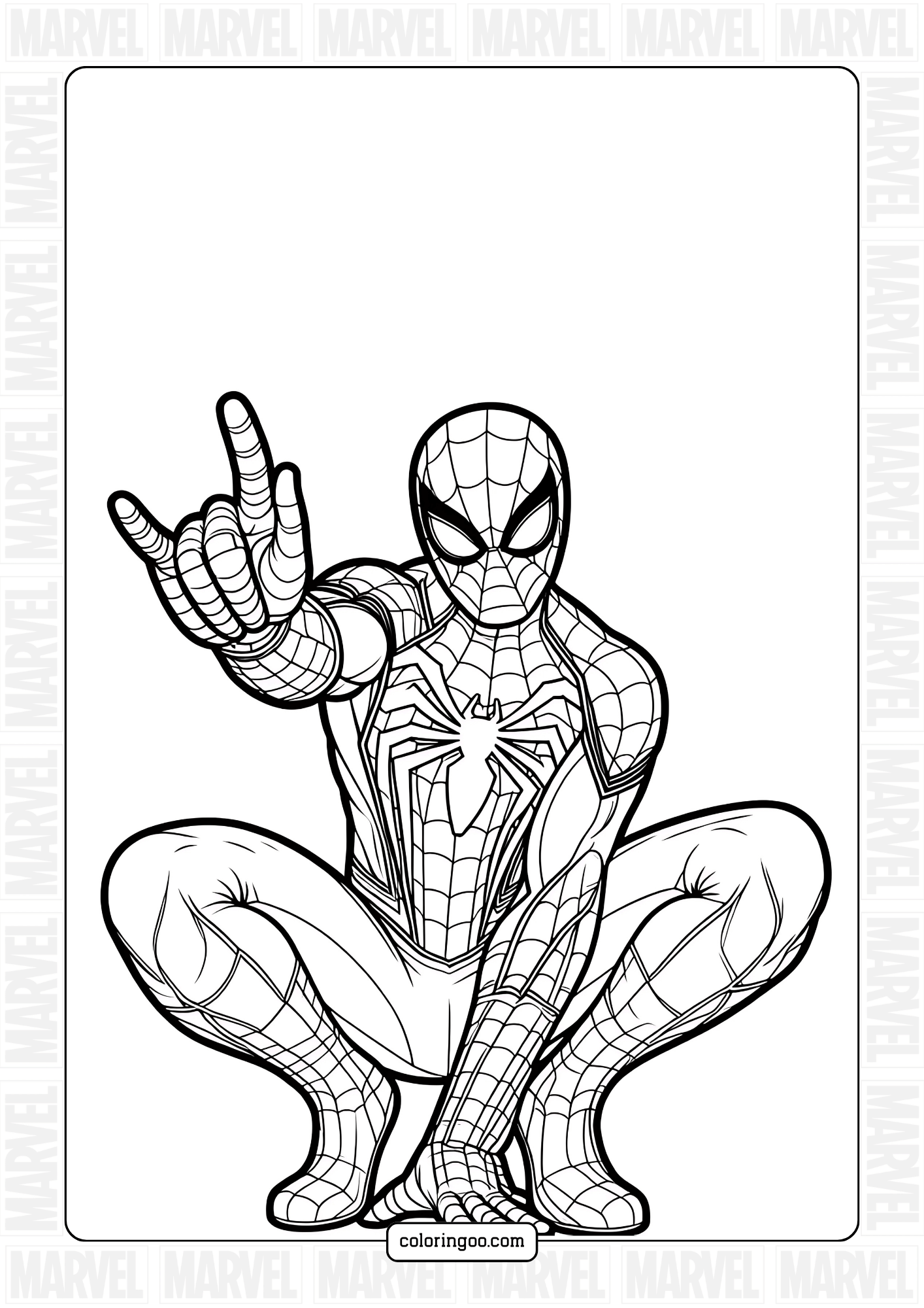 Spider Man Printable Coloring Pages