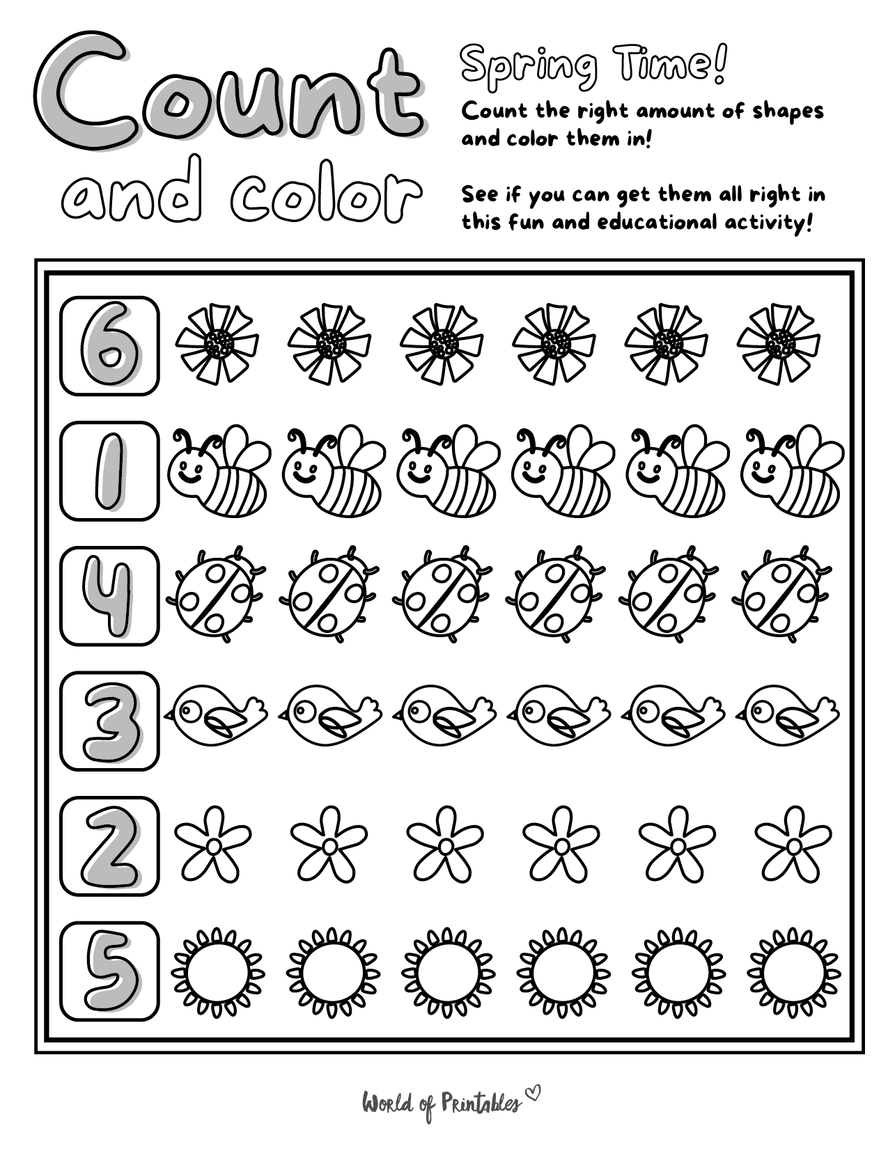 Spring Printables Templates U0026 Worksheets World Of Printables