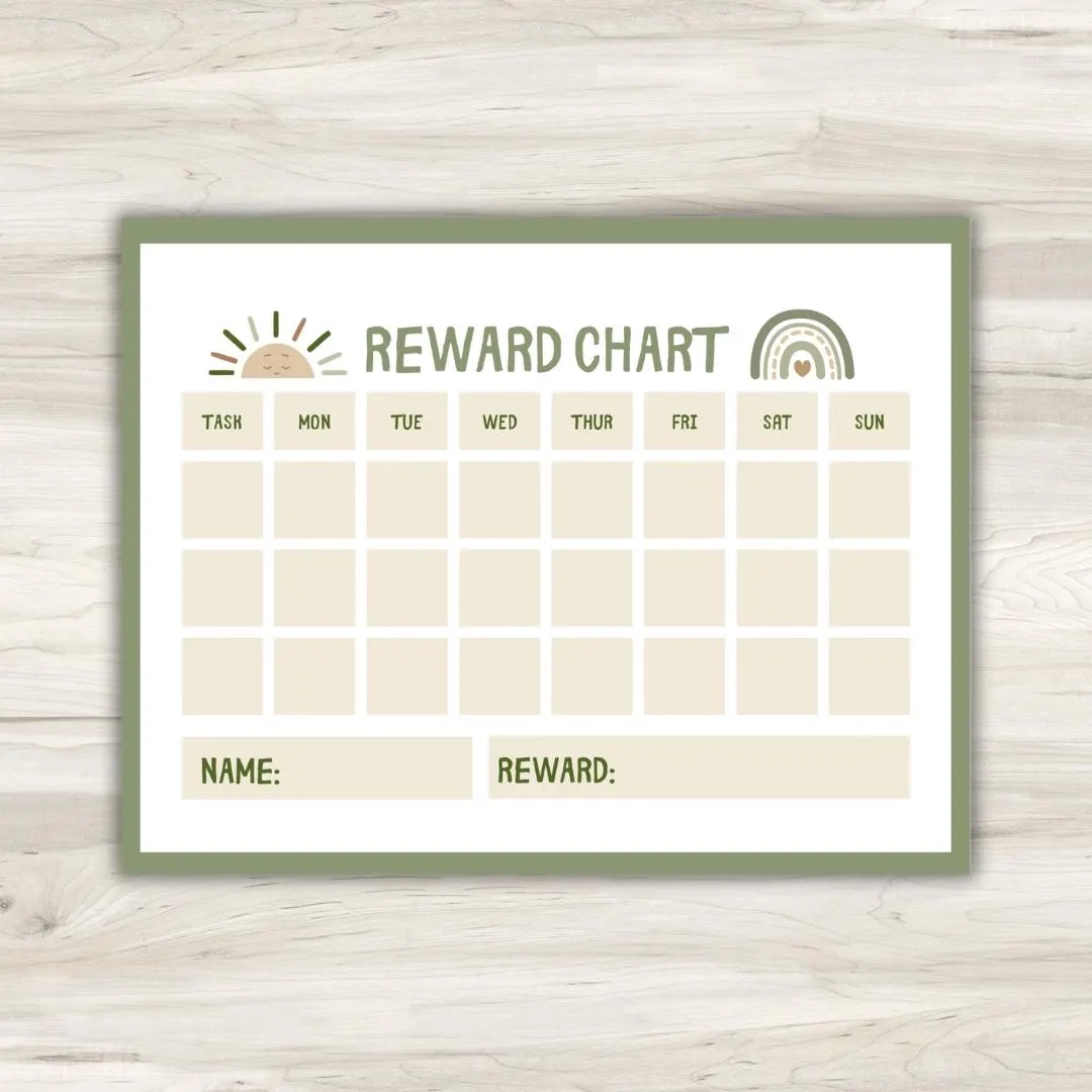 Stamp Reward Chart Etsy