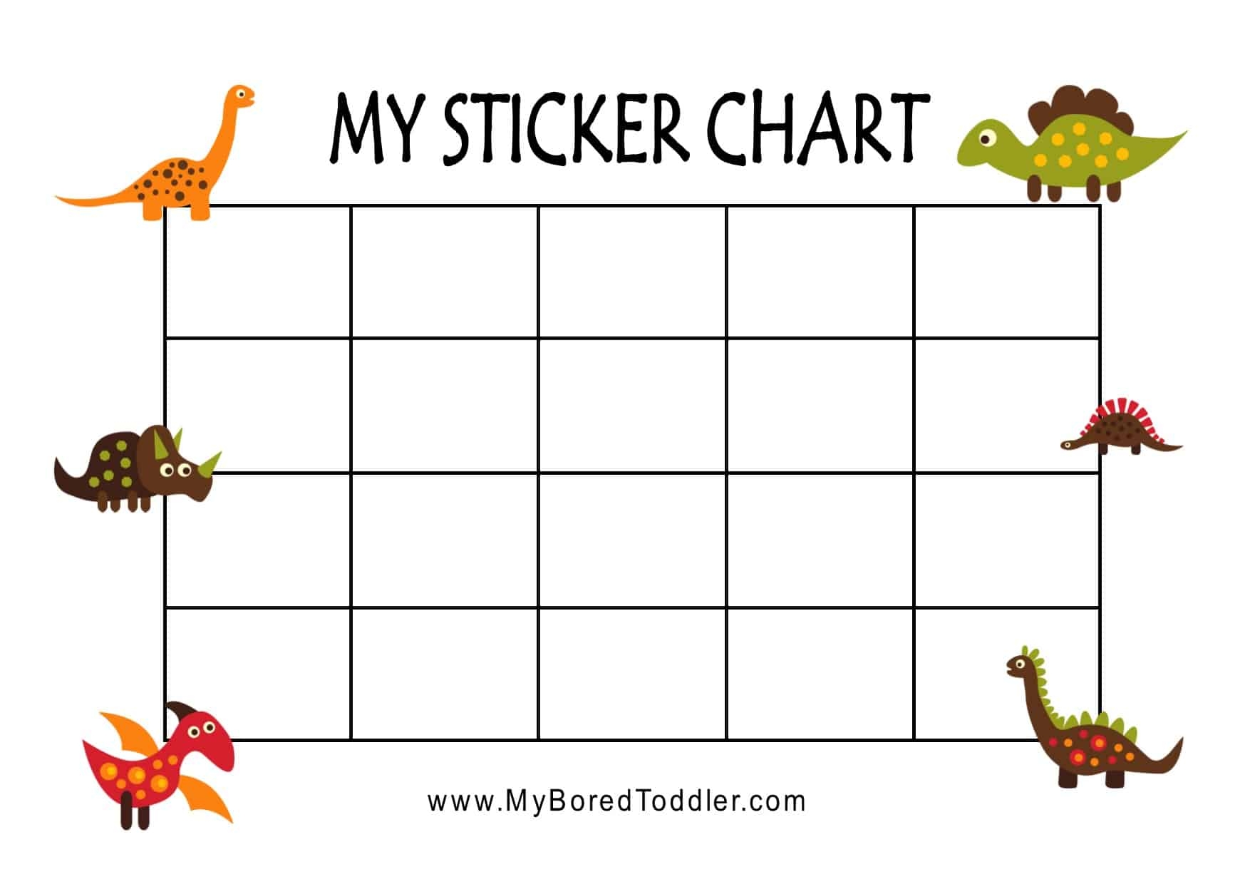 Printable Stamp Chart
