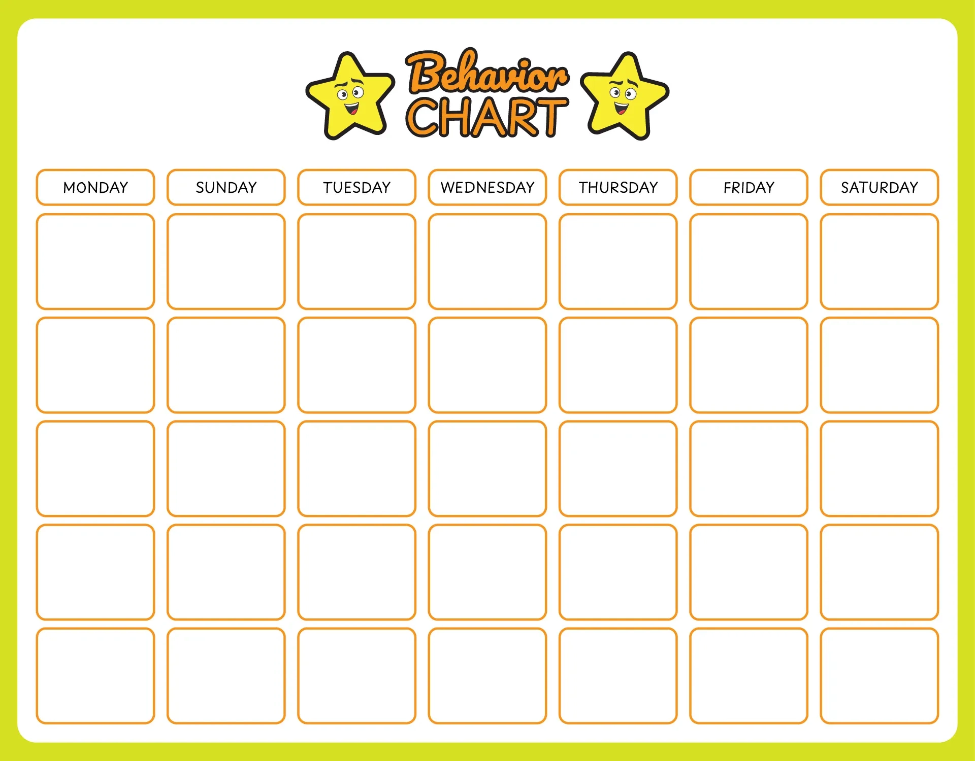 Sticker Reward Chart Free Printable Printable Party Favors