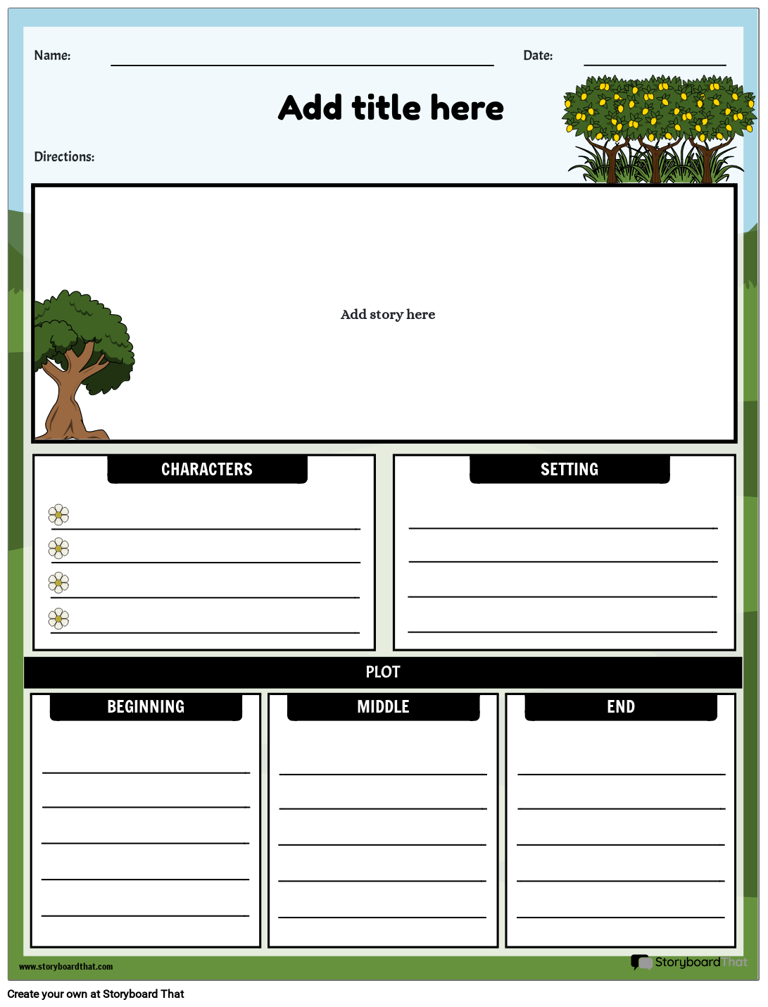 Free Printable Story Elements Worksheets