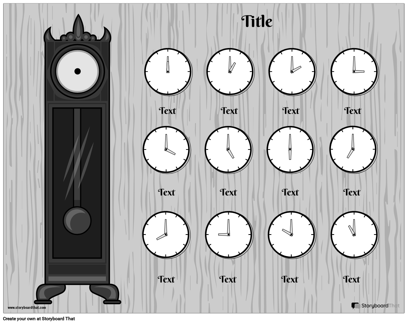 Storyboard That Telling Time Worksheet Creator