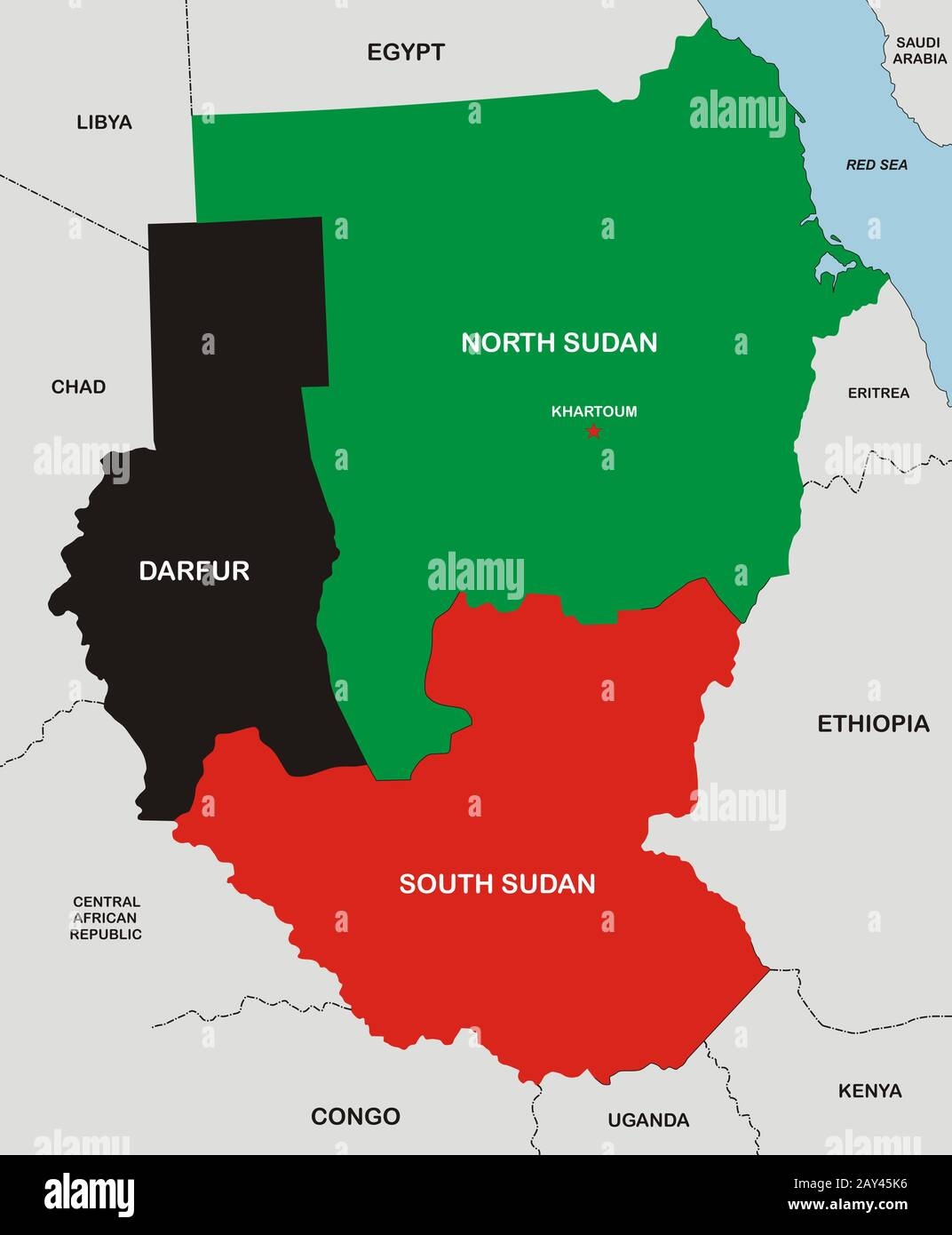 Sudan Map Hi res Stock Photography And Images Alamy